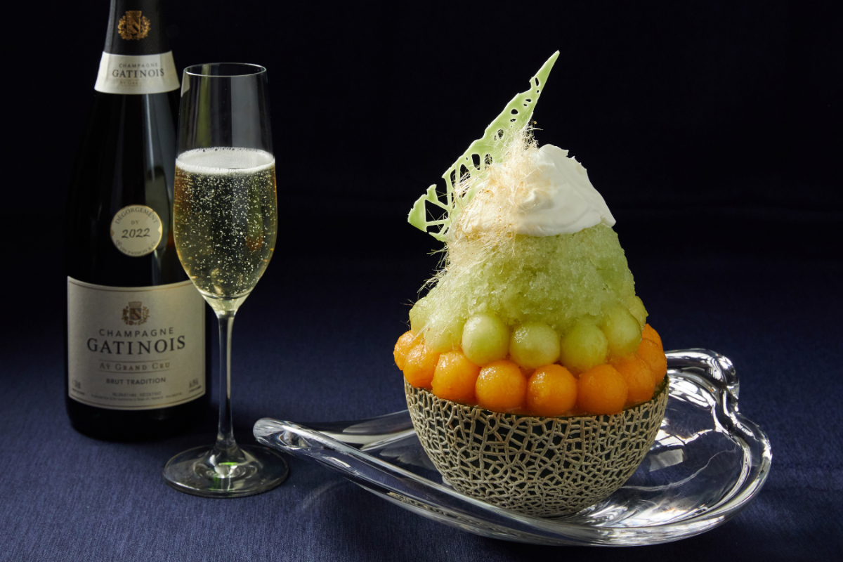 2種のメロンの贅沢かき氷 7000 円