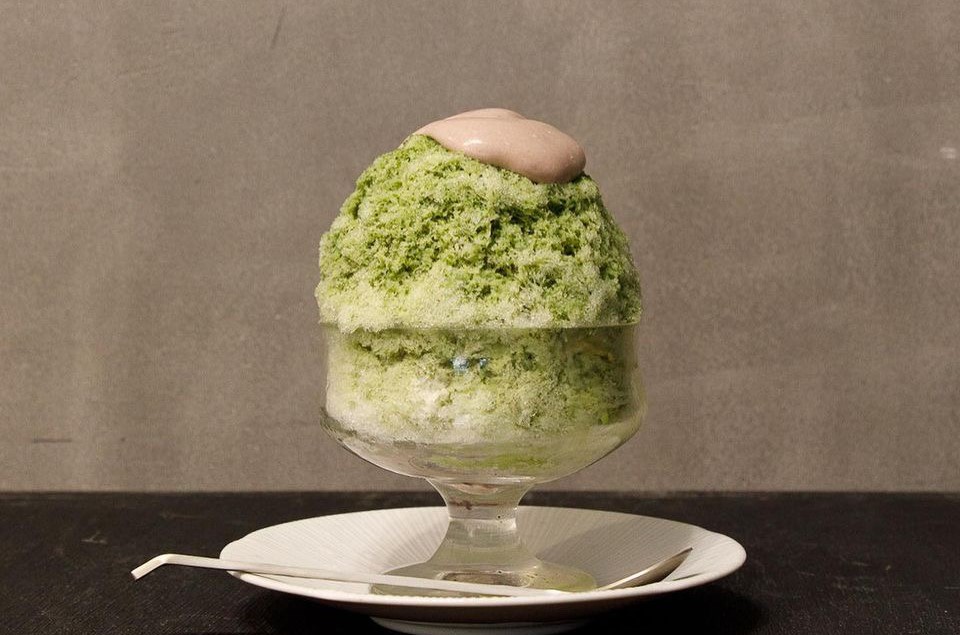 「シャーベットアイス宇治抹茶ミルク金時」1430円