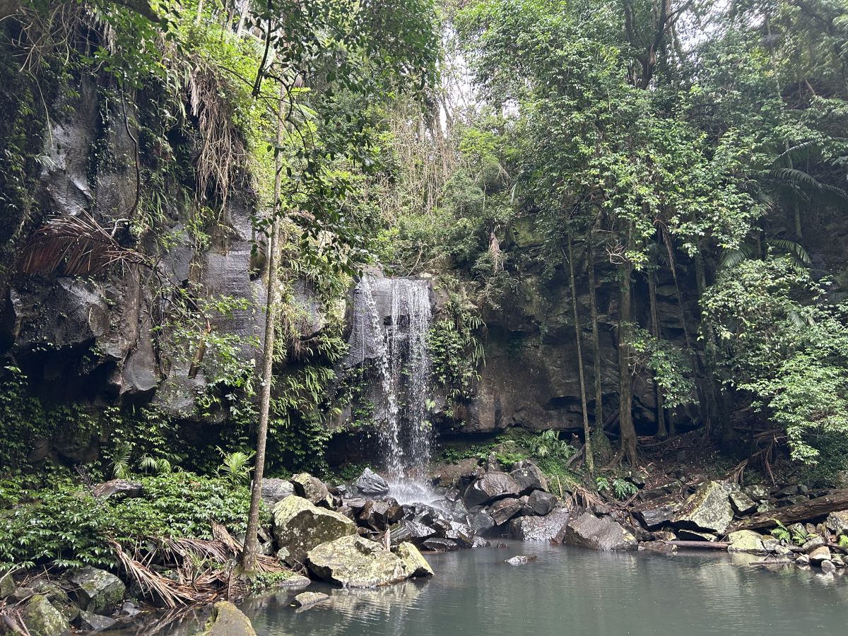 カーティス・フォールズまでは往復約1.1㎞、所要約30分