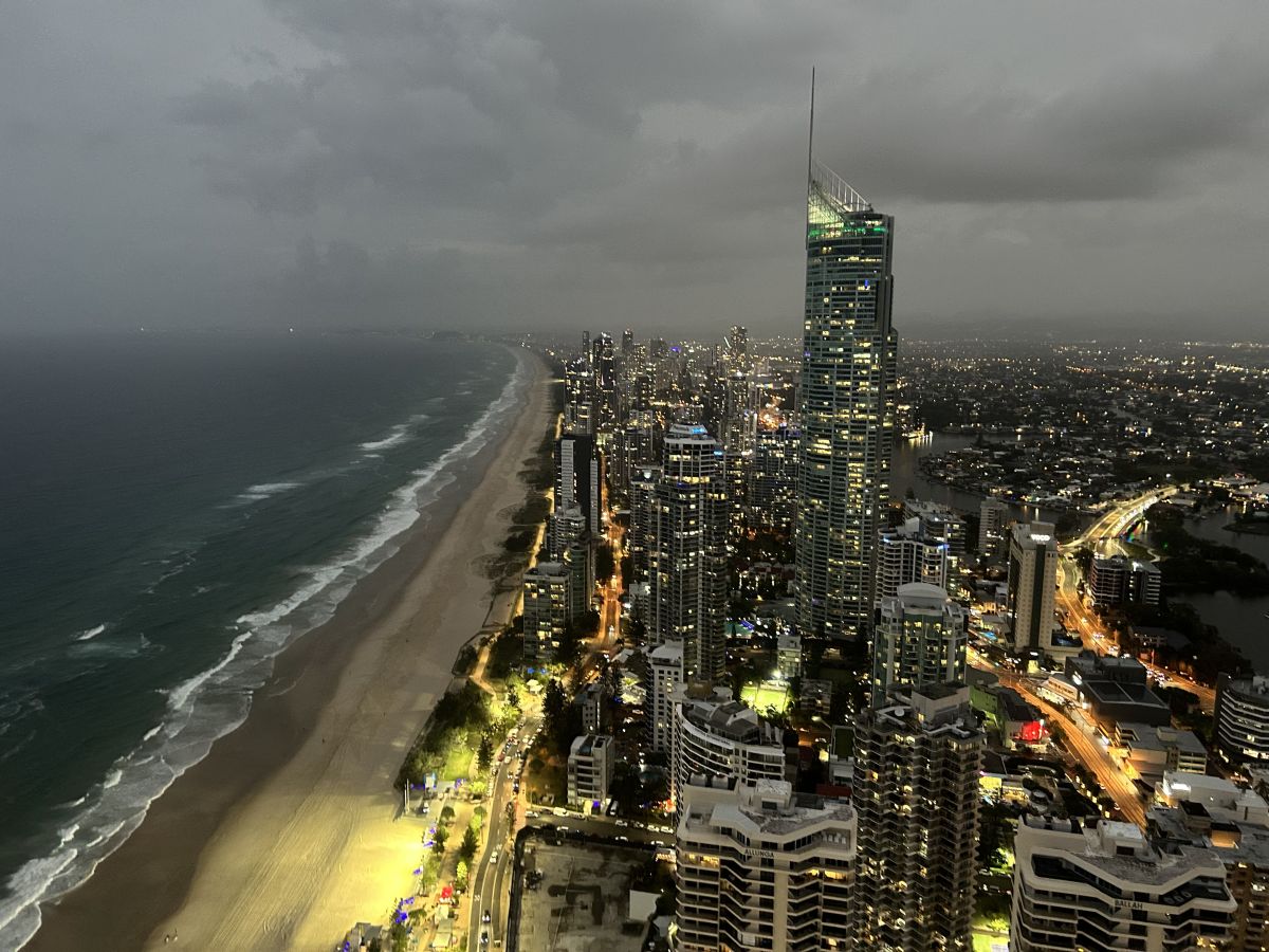 高層階にあるサブペントハウスからの眺め