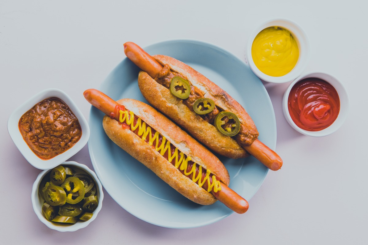 大山プレーンドック500円、チリドック580円