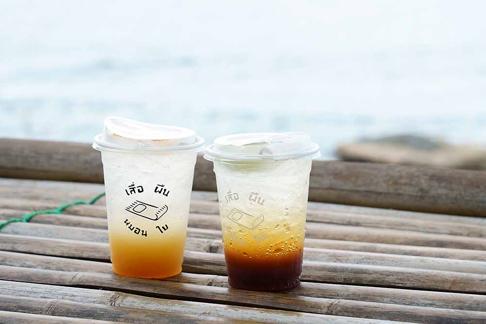 ゆず＆ハニーソーダB80（左）、テット・テオ・テンB80（右）