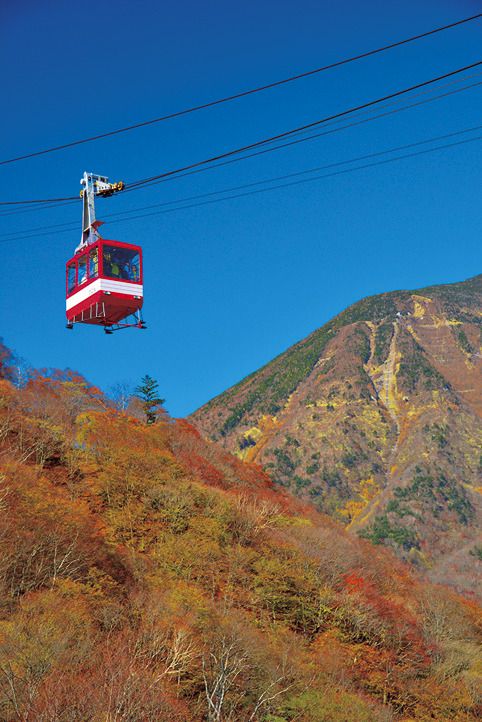 駐車場から展望台までロープウェイで約3分