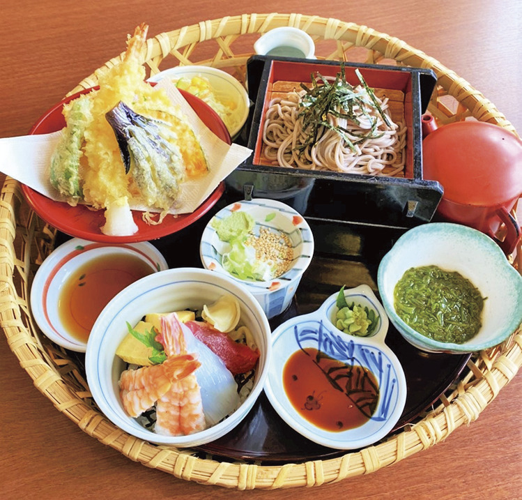 天ざる 海鮮丼セット1450円