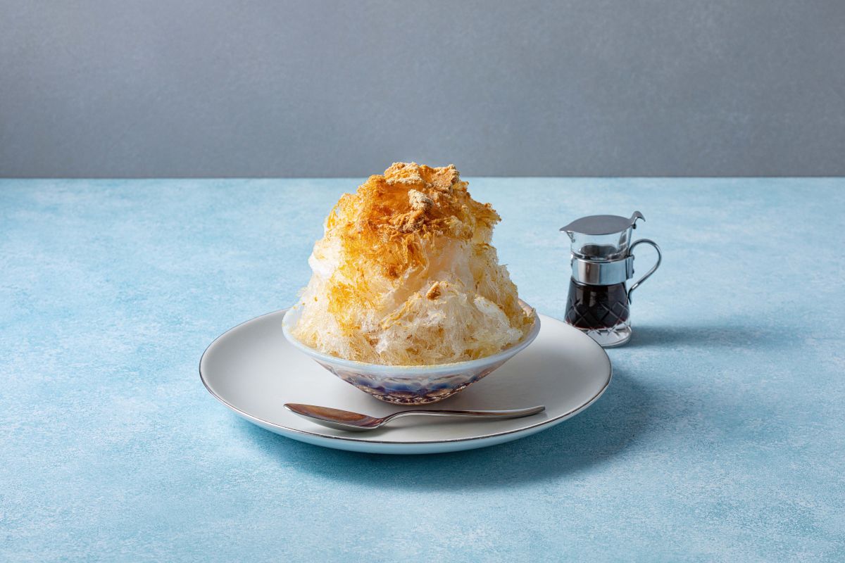 日光の天然氷「四代目徳次郎」黒蜜きなこのかき氷　1760円（イートインのみ）