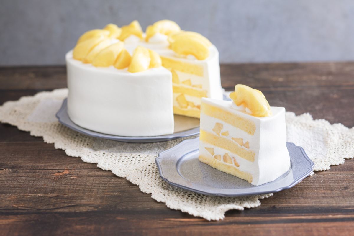 「おかやま白桃のショートケーキ」1,380円
