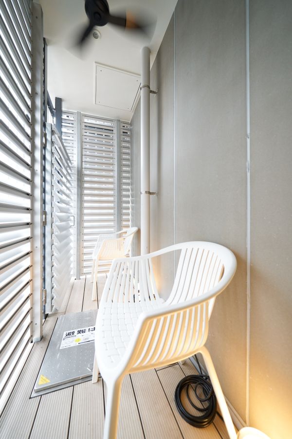 外気浴のためのスペース