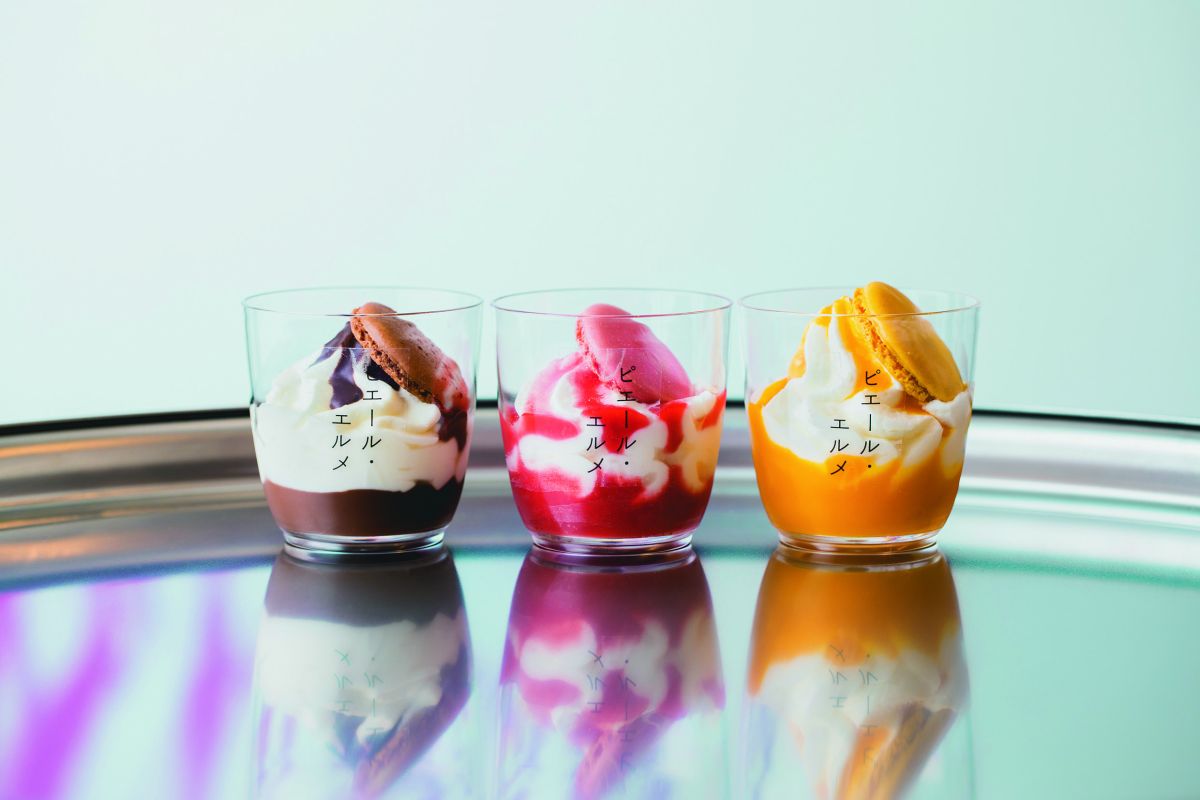 「クリームチーズアイス」チョコレート・イチゴ・マンゴー（Made in ピエール・エルメ）