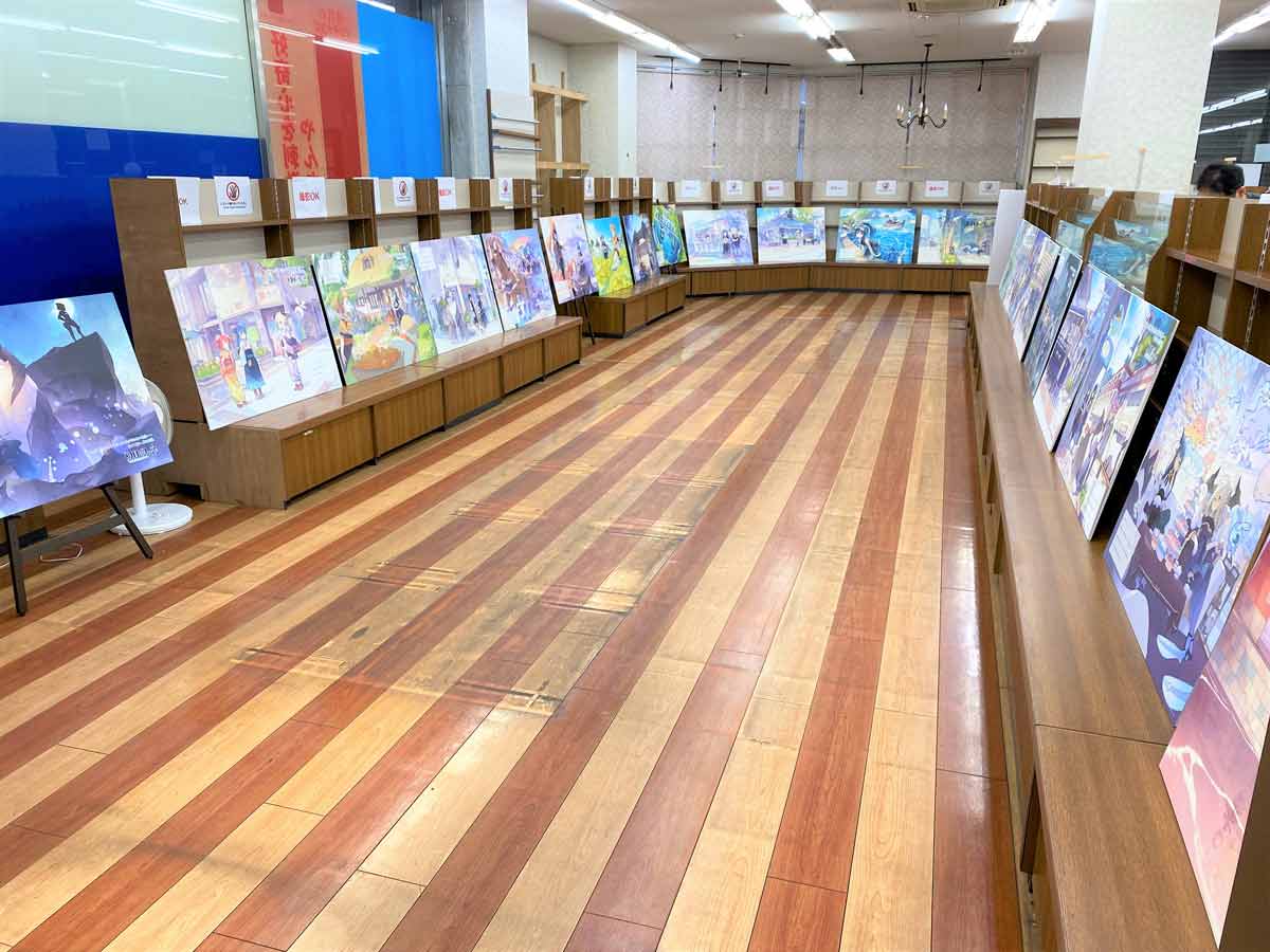 「幻日のヨハネ」のパネル展の様子