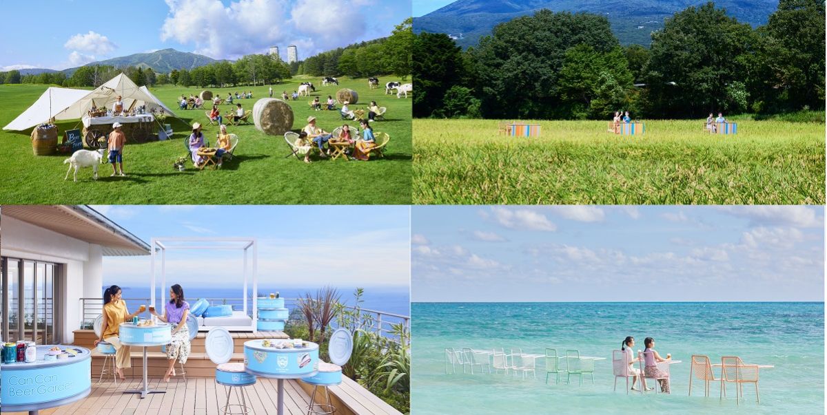 星野リゾート　リゾナーレで「リゾナーレのビアガーデン」を開催。海上やファーム、田んぼなどの絶景の中、冷たいビールで乾杯！