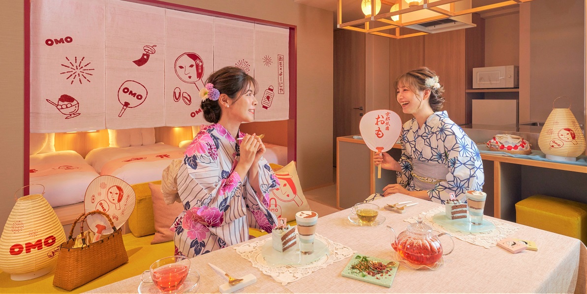 OMO5京都祇園(おも) by 星野リゾート 夏季限定!「よーじやべっぴんルーム」で夏を楽しむ夕涼みステイ