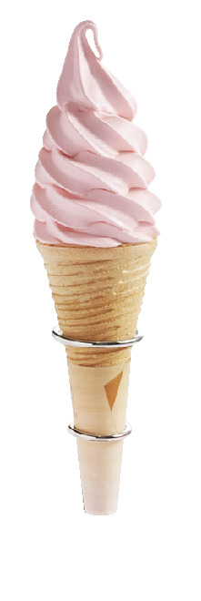 甘さと新 生姜の酸味 が絶妙なソフ トクリーム