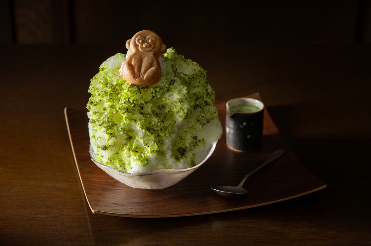 「开心果練乳のかき氷」1100円