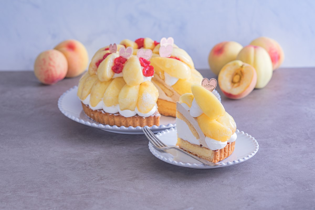 「おかやま白桃のアールグレイクリームタルト」1280円