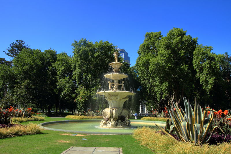 カールトン庭園はメルボルン市民の憩いの場