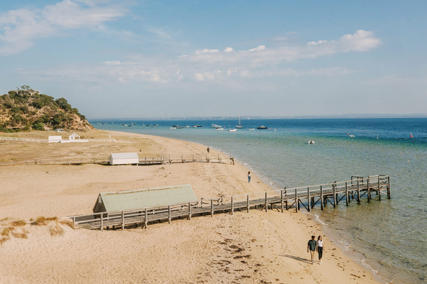 モーニントン半島の突端近くのポートキングビーチ