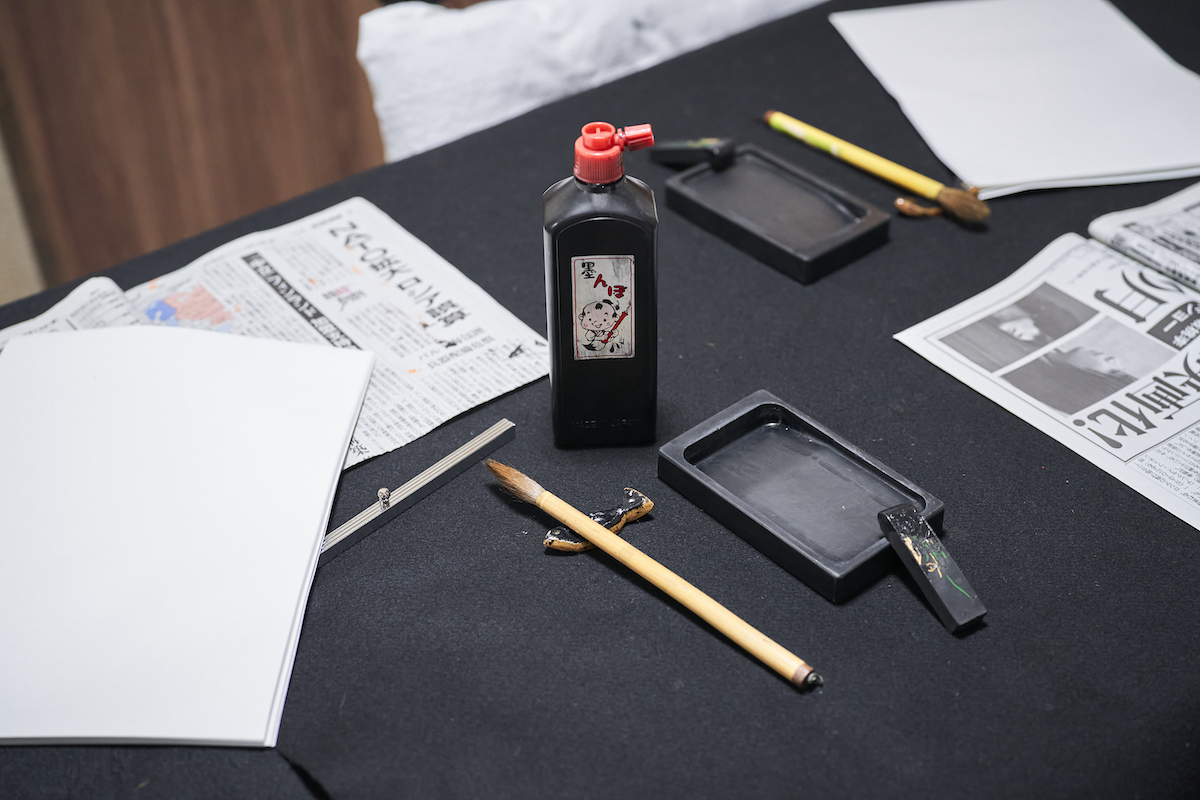 広尾五丁目のお寺の書道教室