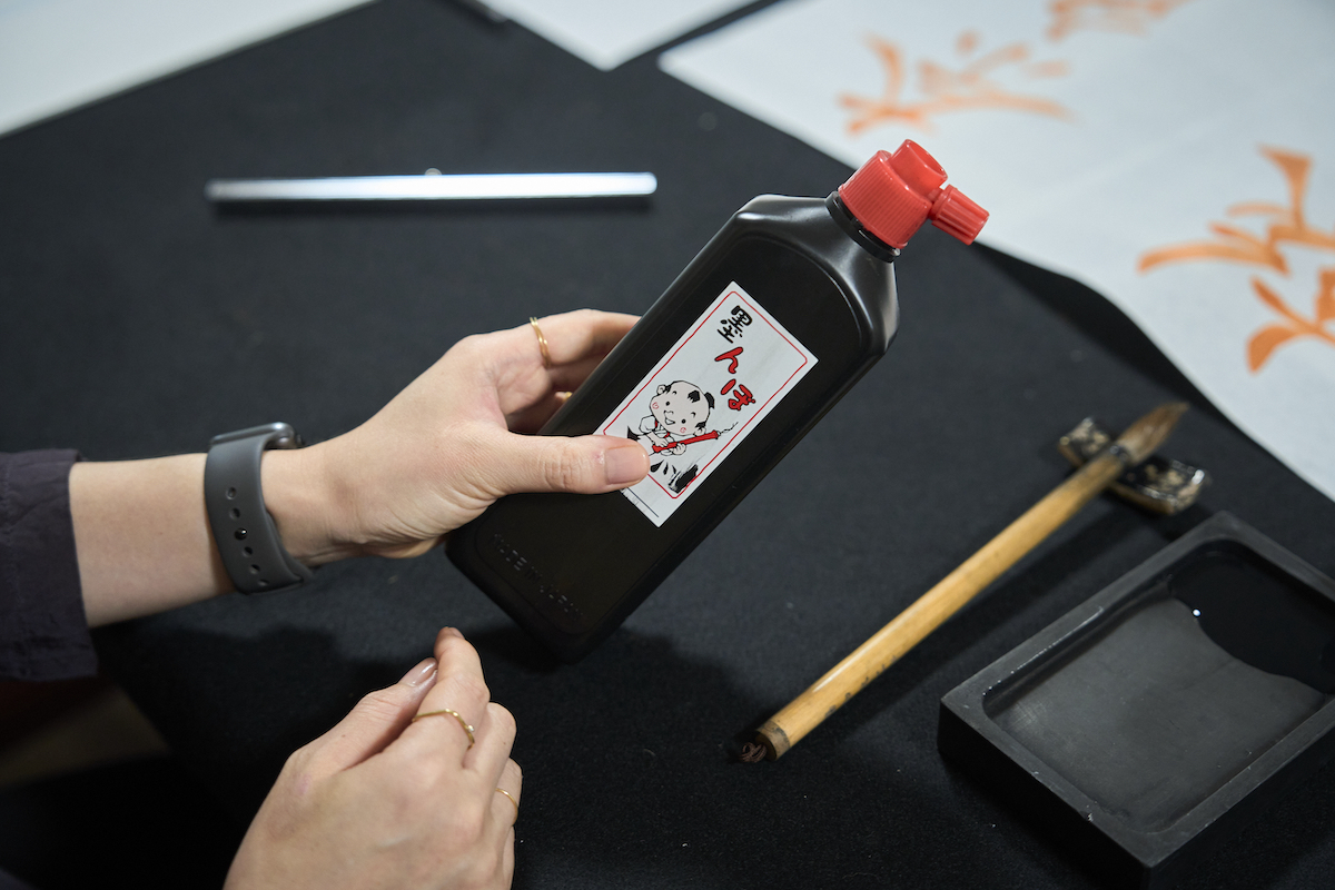 広尾五丁目のお寺の書道教室