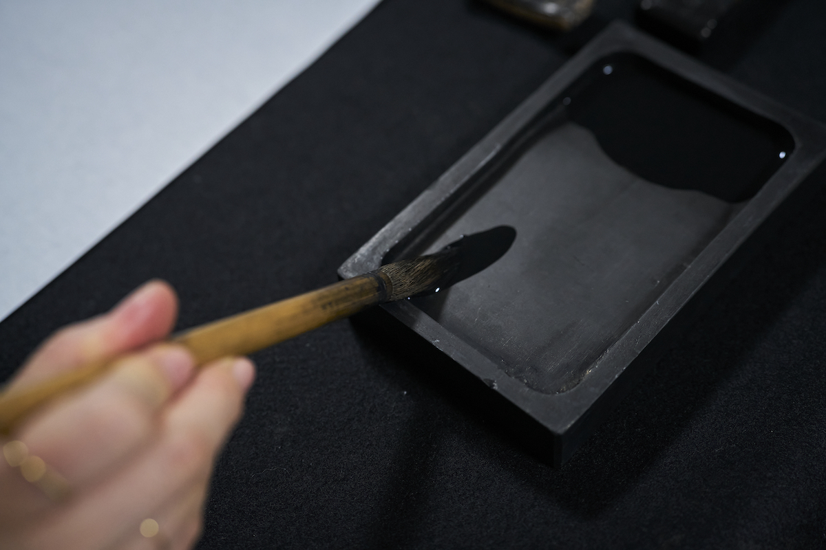 広尾五丁目のお寺の書道教室