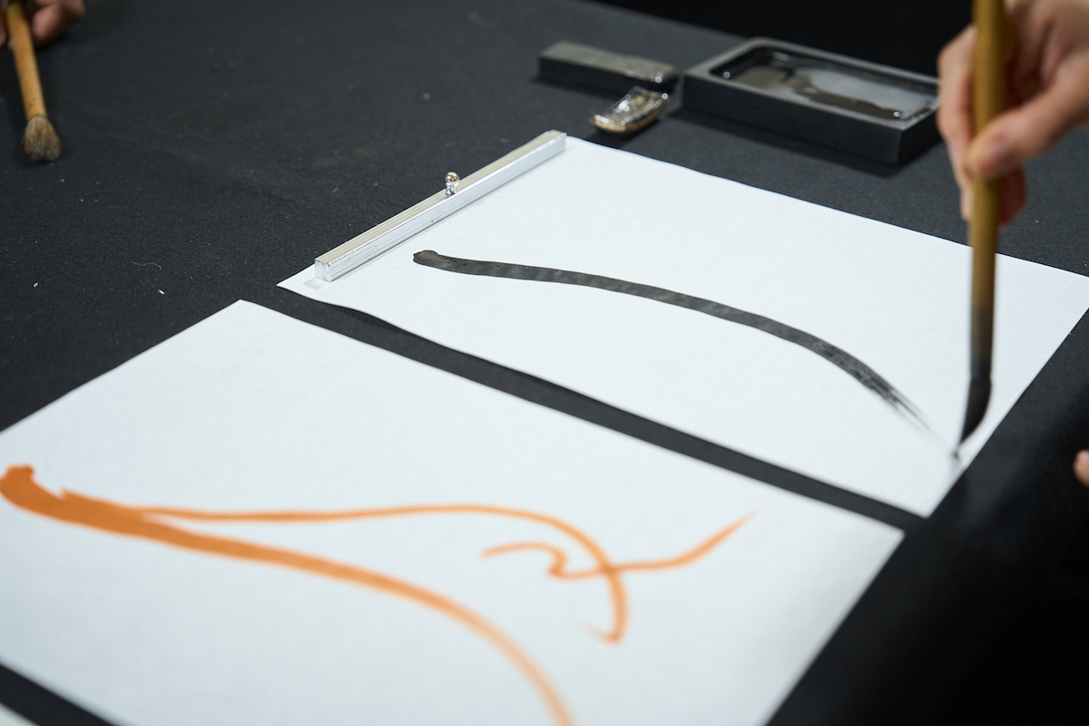 広尾五丁目のお寺の書道教室