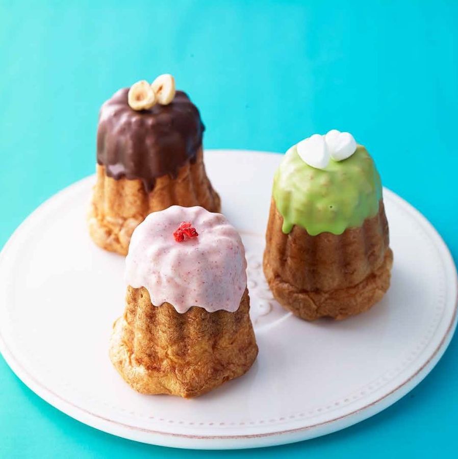 【兵庫】&アールグレイ/シューカヌレ(カスタードクリーム、アールグレイクリーム、季節のフルーツ&カスタード、チョコクーム、抹茶クリーム、1個)378円から