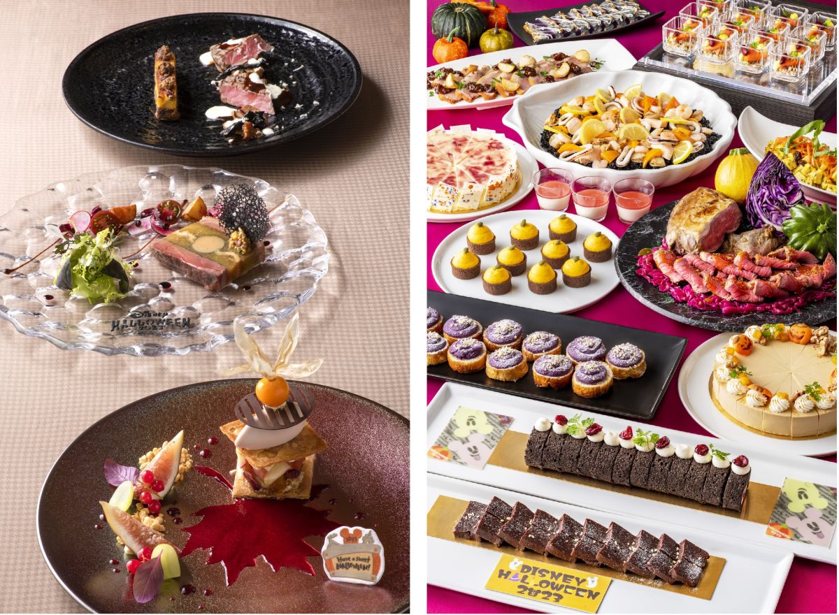 東京ディズニーランドホテル 「カンナ」 “ディズニー・ハロウィーン” プレシャスカンナ  東京ディズニーシー・ホテルミラコスタ 「オチェーアノ」 “ディズニー・ハロウィーン”ブッフェ