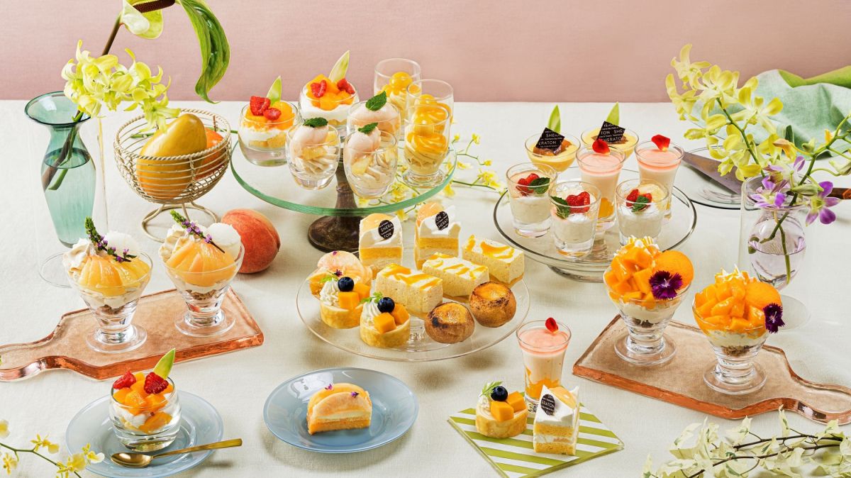 【横浜ベイシェラトン ホテル＆タワーズ】フレッシュな桃と濃厚なマンゴーが共演するスイーツビュッフェ「Sweets Parade～ピーチ＆マンゴー～」