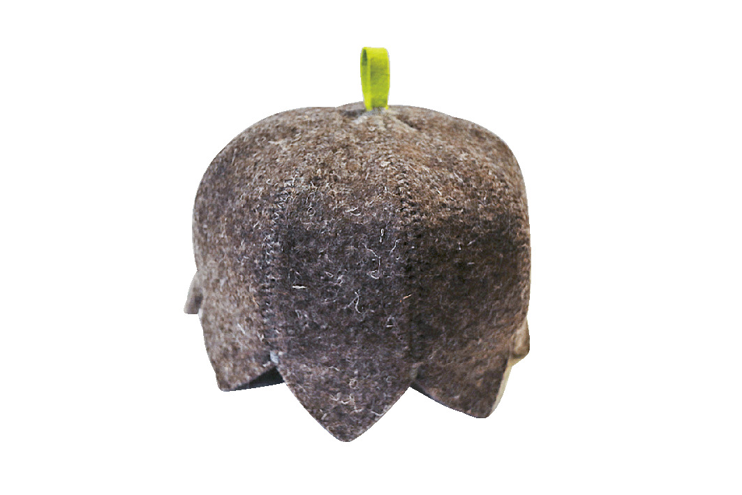 肌に優しく吸 湿性に優れた ウール1 0 0 % のサウナハット。 €39.90