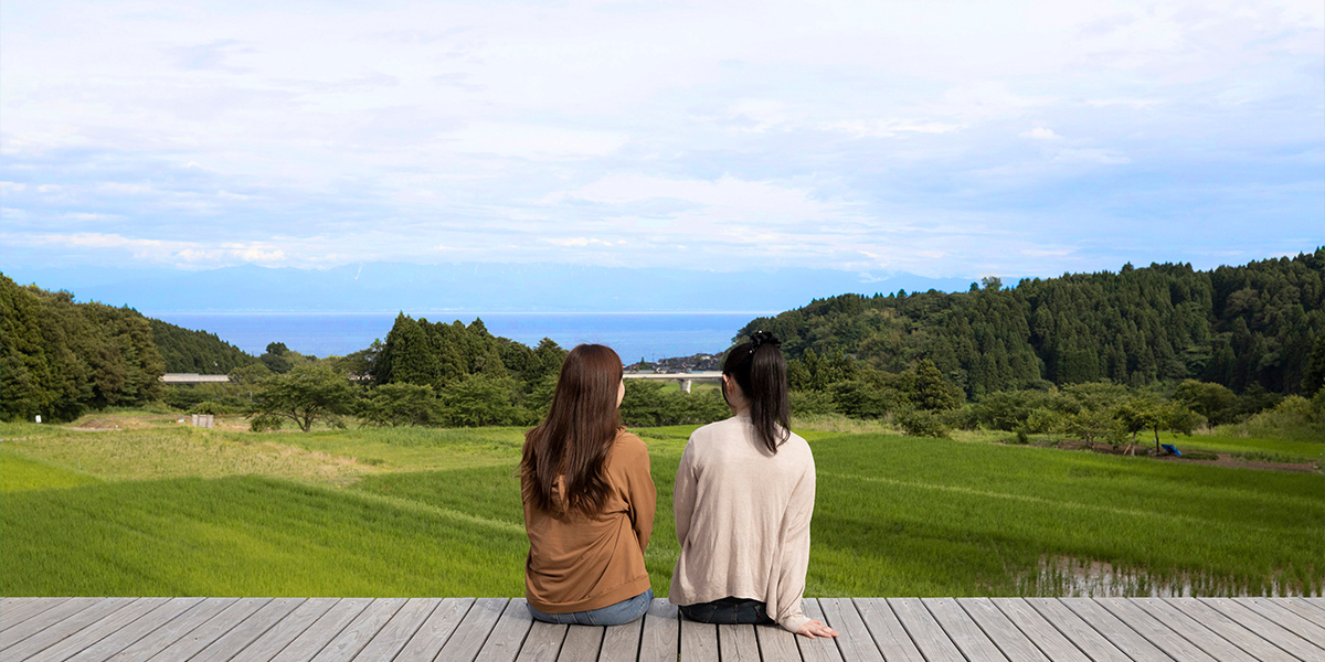 「世界農業遺産」に認定された能登の里山里海。その絶景を七尾市の宿で独り占め！【大呑ビレッジ 遊心庵（石川県七尾市）】