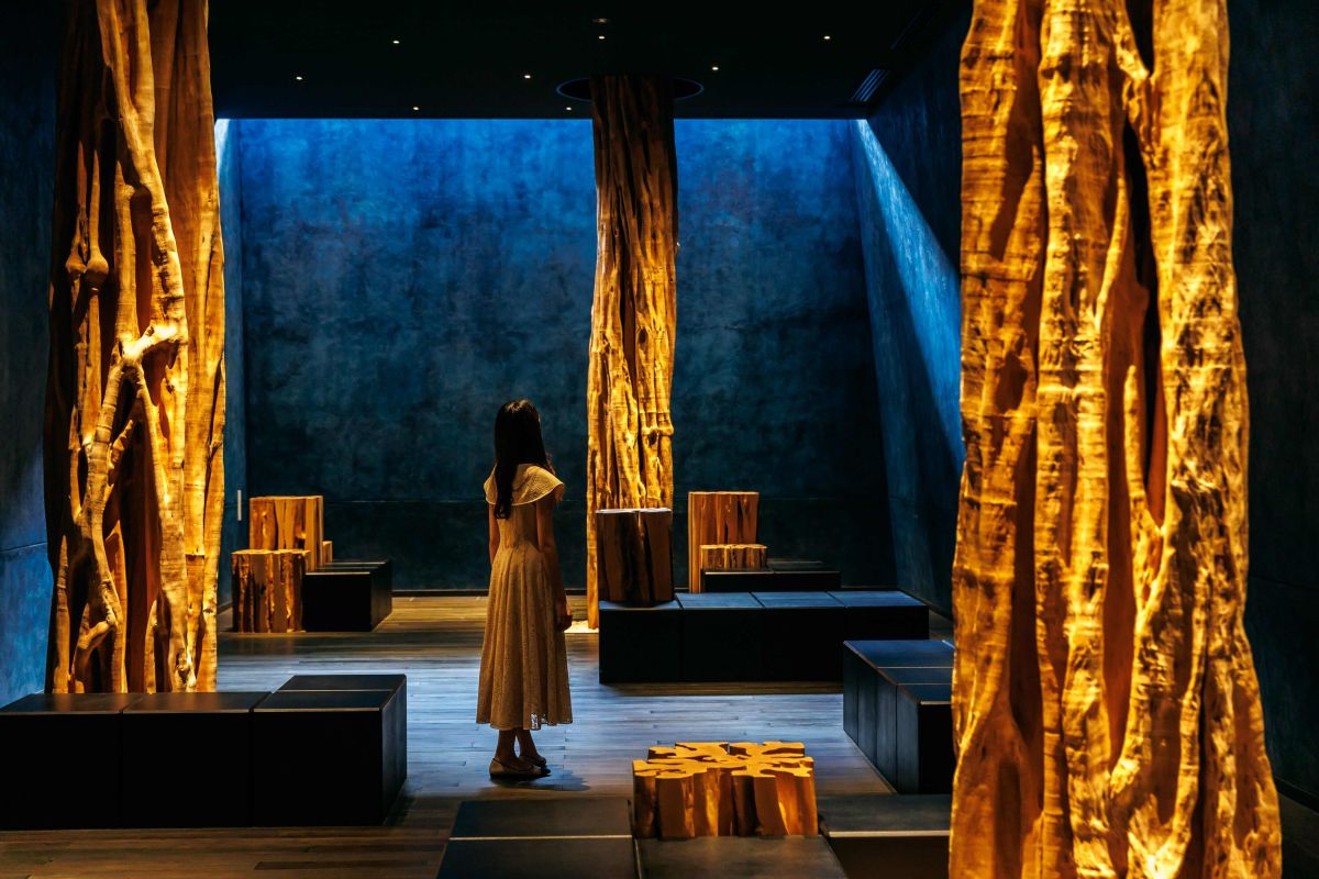 照明を落とした幻想的な世界にうっとり