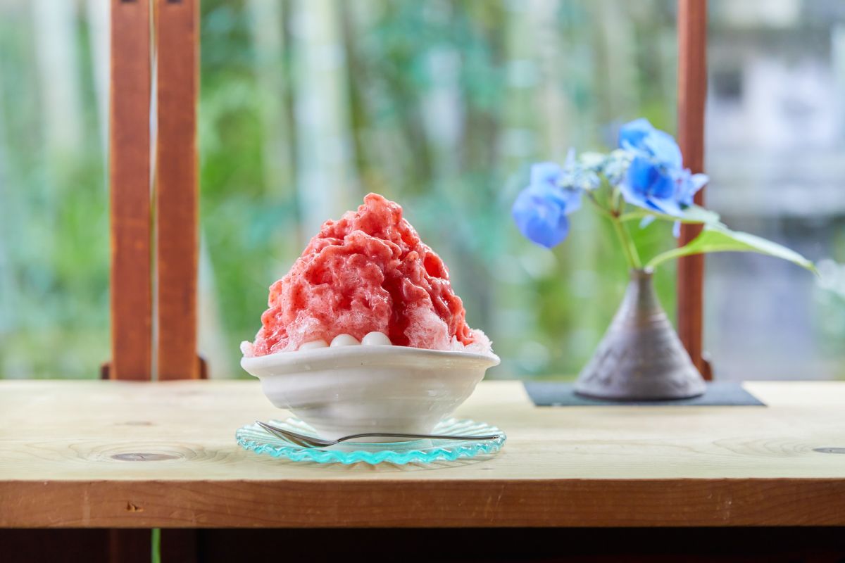 「いちごのこおり」970円 。ほかに「いちごミルク」990円も※数量限定