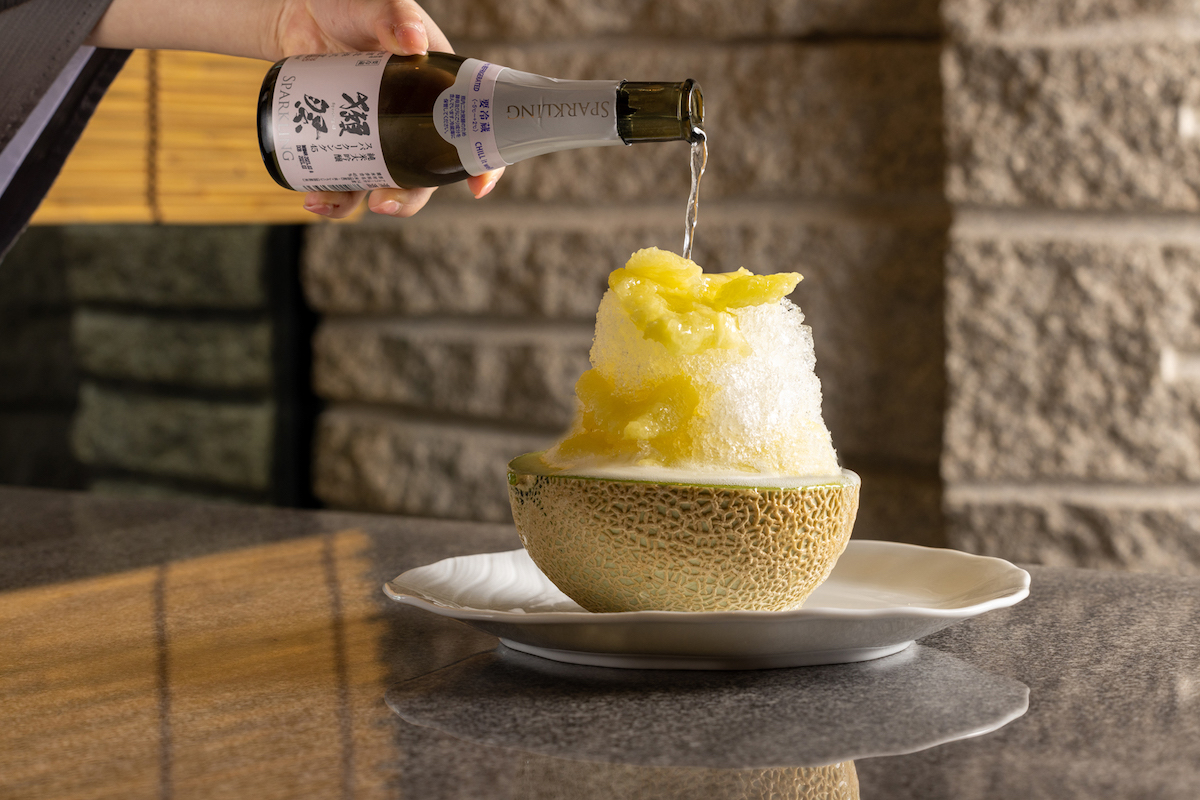 「夏の獺祭 メロンかき氷」1万円