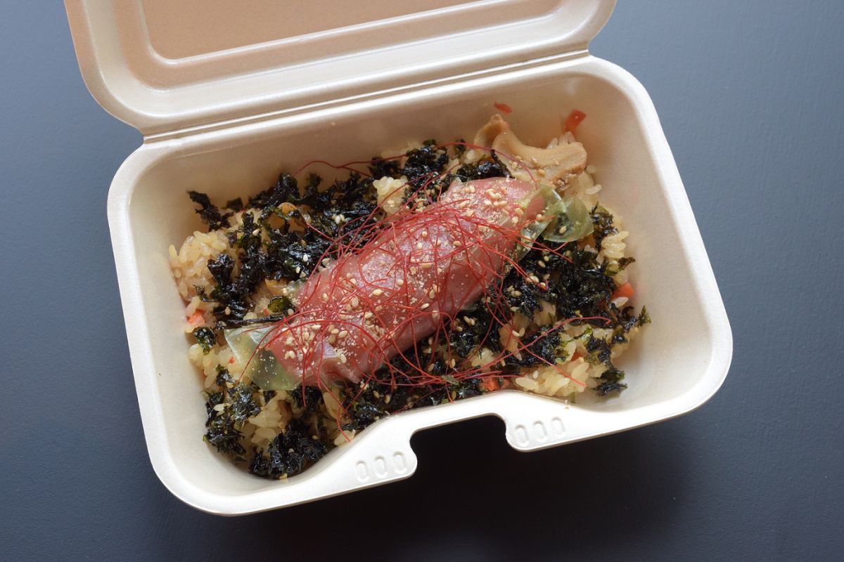 伊藤大海投手の「たらこ海鮮大漁弁当」1700円