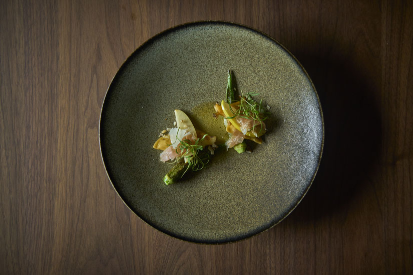 小谷の豚とオクラ