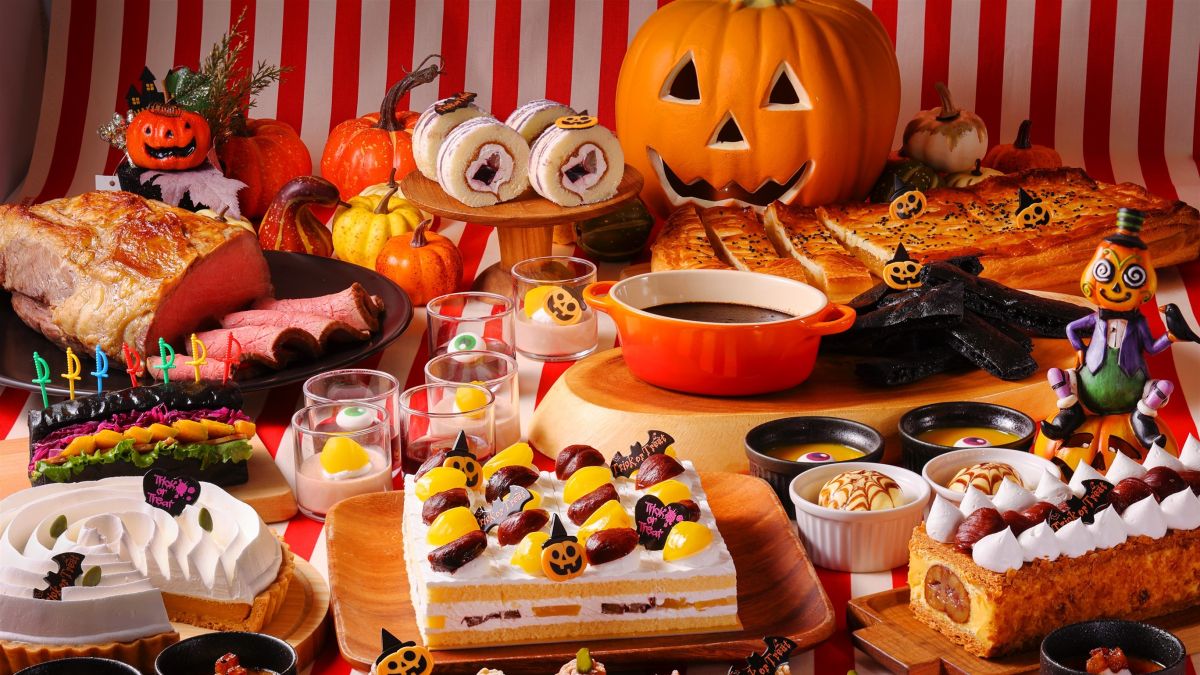 【ホテルニューオータニ幕張】栗とブドウのハロウィンビュッフェ開催！9月の平日は4名以上で1名が無料になる特典も！