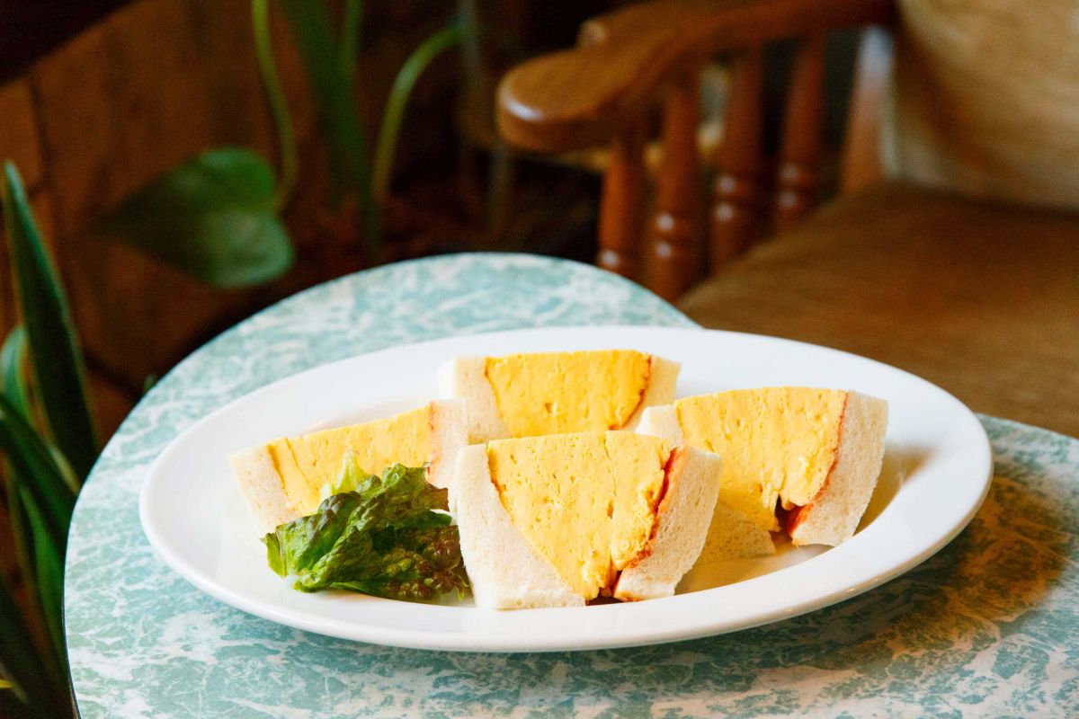 「コロナの玉子サンドイッチ」680円。お持ち帰りもOK。