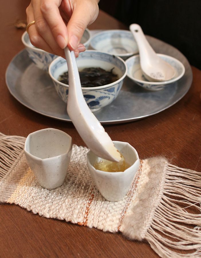 試飲用に淹れてくれたお茶