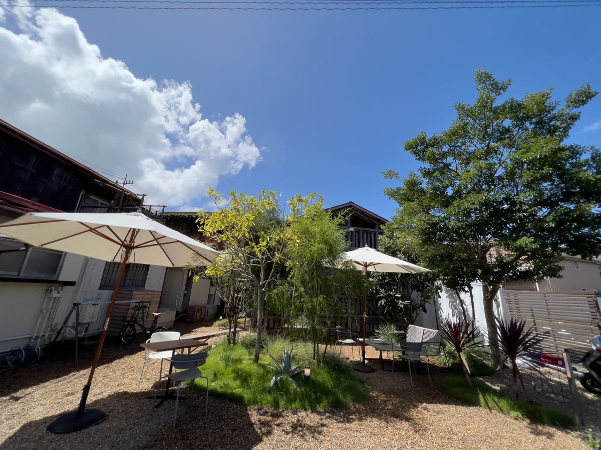 屋外席はペットもOK！