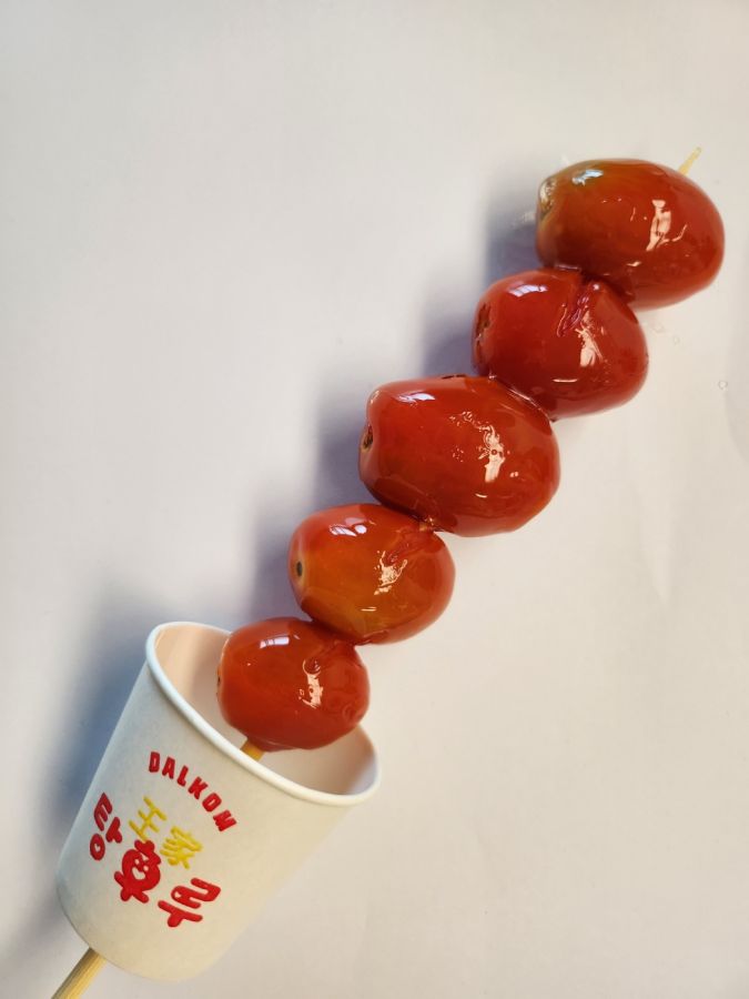 ステビアトマト　3000ウォン<br>マンゴトマトとも呼ばれている甘いトマトです！