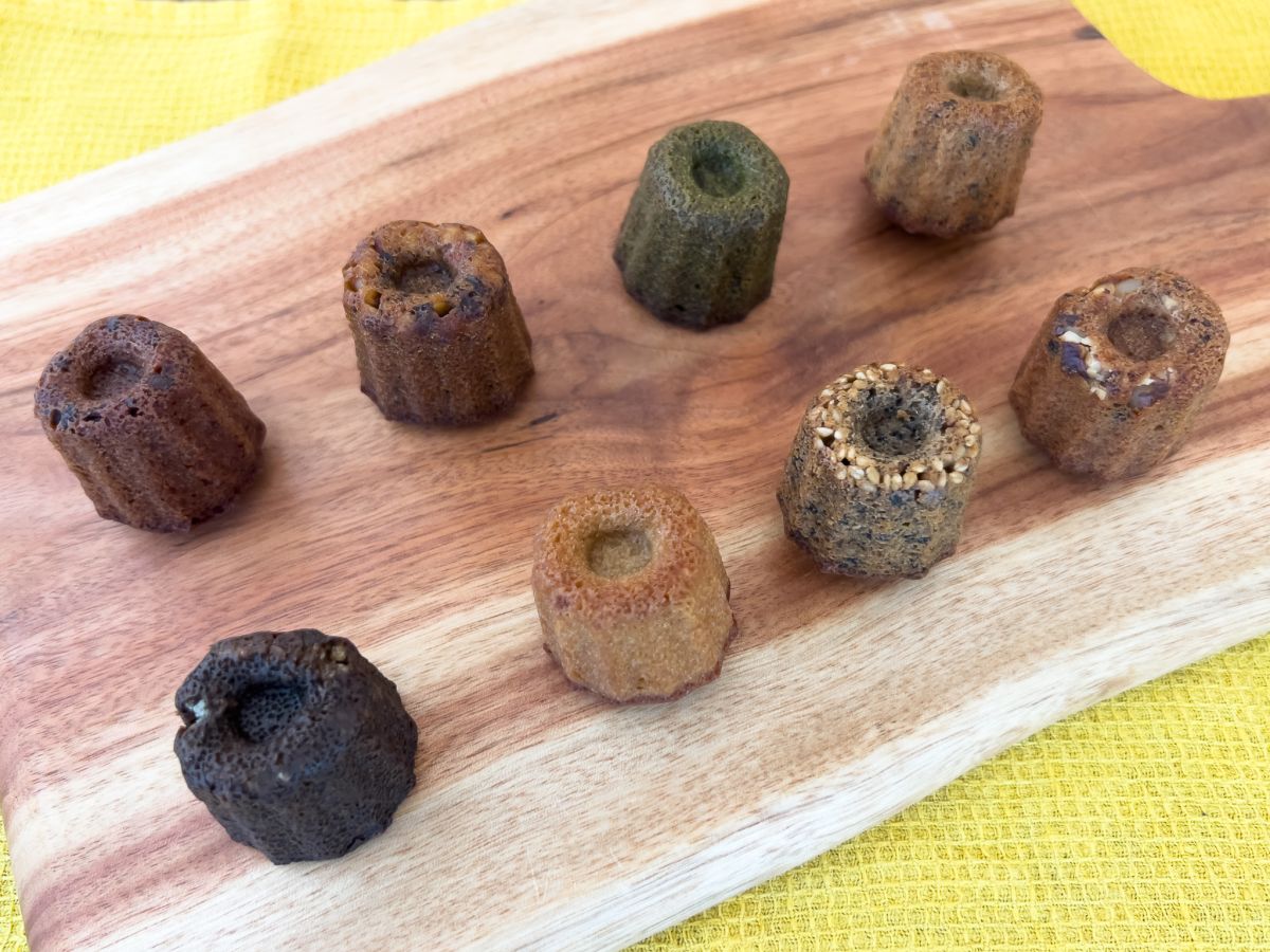 カヌレ型の小さなかわいいフィナンシェ