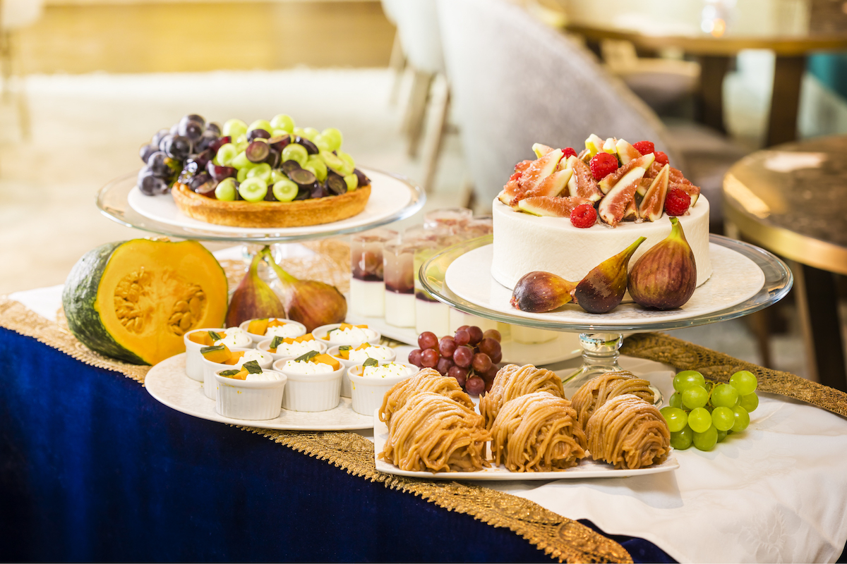 【ソラマチ限定】秋のデザートワゴン　¥3,850　＜Pâtisserie PAROLA＞（イーストヤード30階）