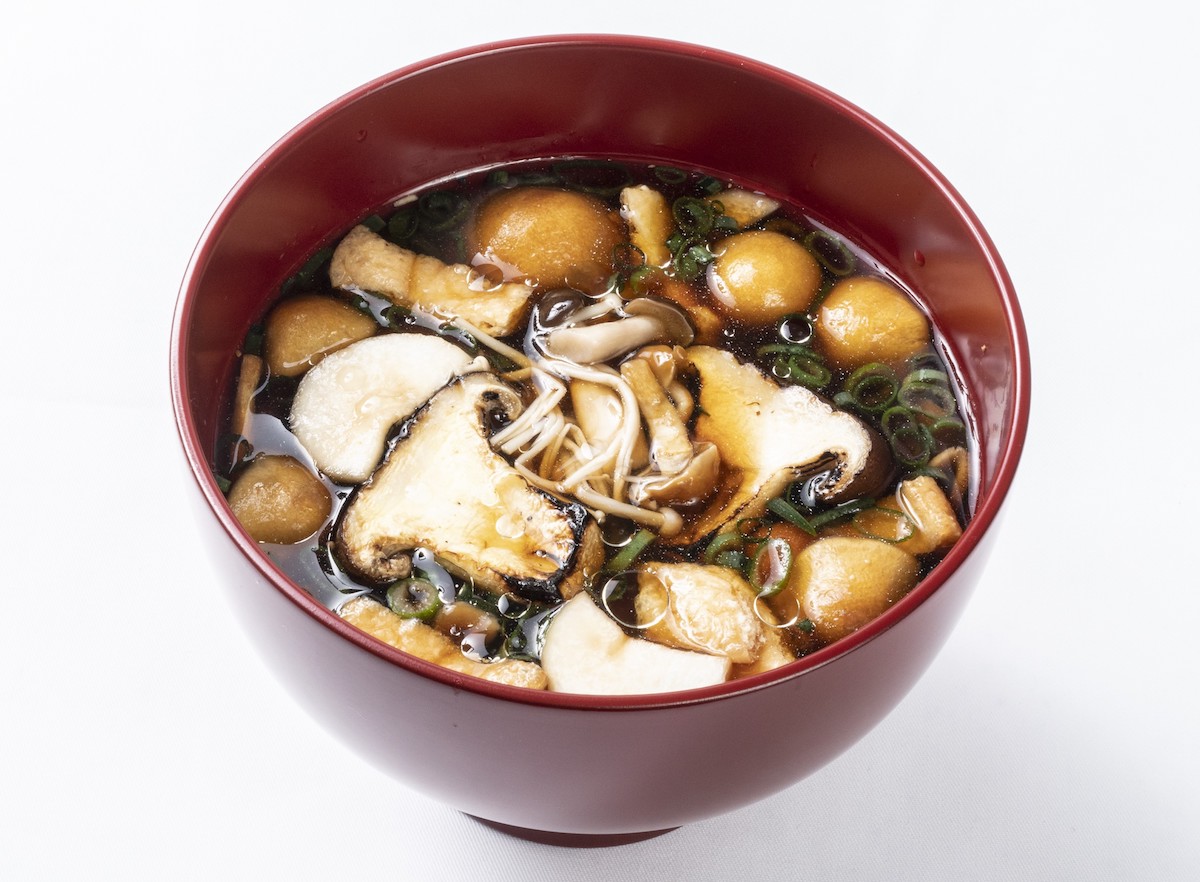 森のいろいろきのこのおみそ汁　セット価格　¥1,680／おみそ汁単品　¥1,100　＜MISOJYU＞（イーストヤード1階）　※通年販売商品