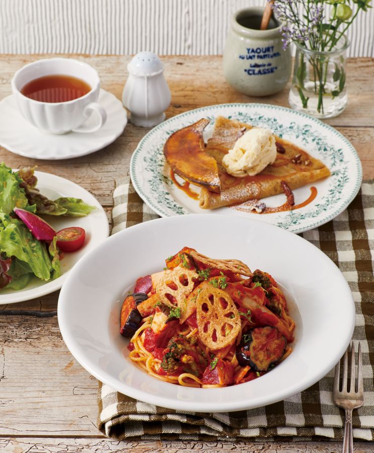 いろいろ野菜の農家風トマトソース