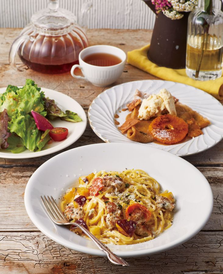 サルシッチャとさつまいものゴルゴンゾーラソース　1595円