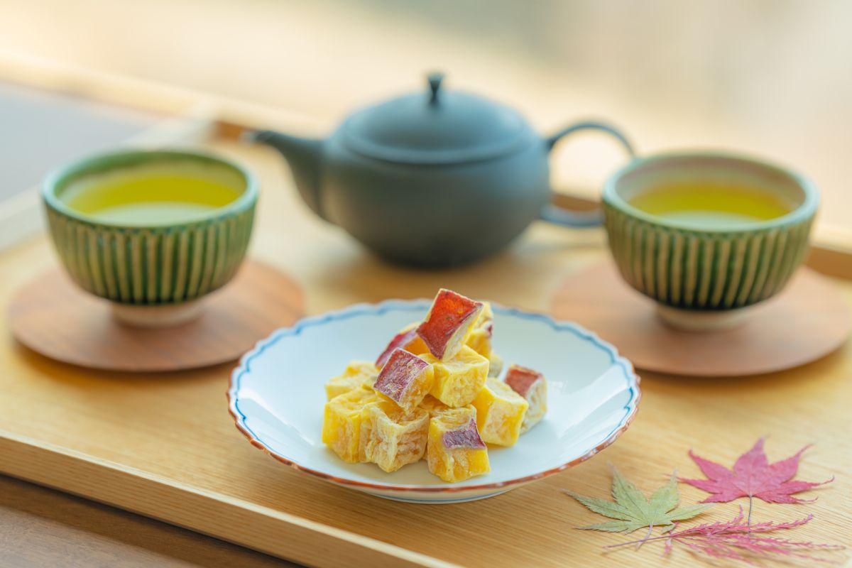 霧島茶とさつまいもグラッセ