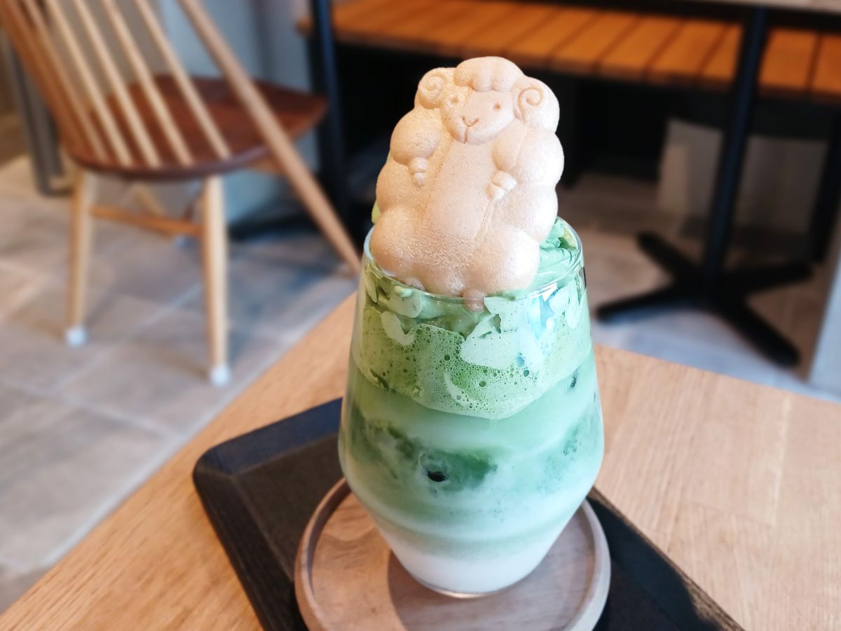 「河越抹茶のエスプーマラテ」700円