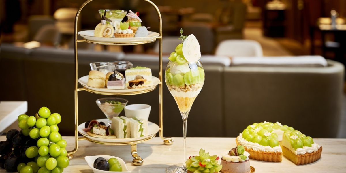 【ウェスティン都ホテル京都】期間限定！シャインマスカットが主役のアフタヌーンティー＆ぶどうのスイーツ