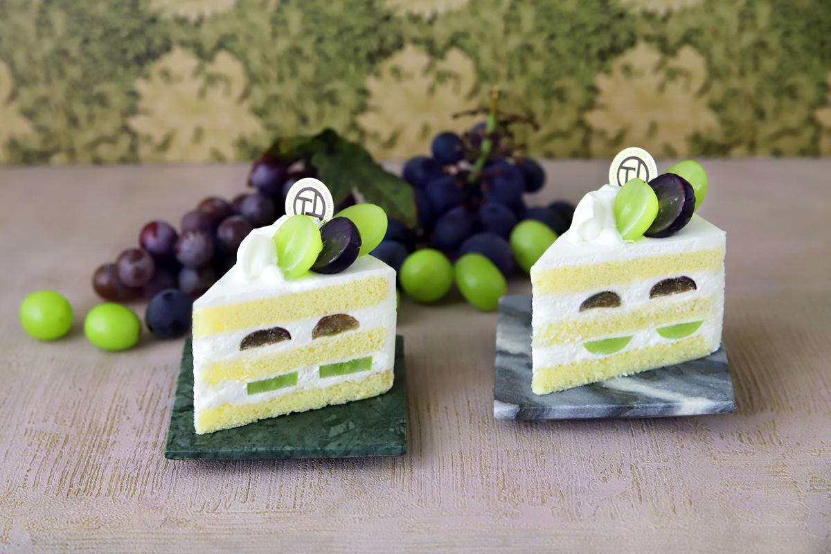 「ぶどうのショートケーキ」748円（テイクアウト735円）