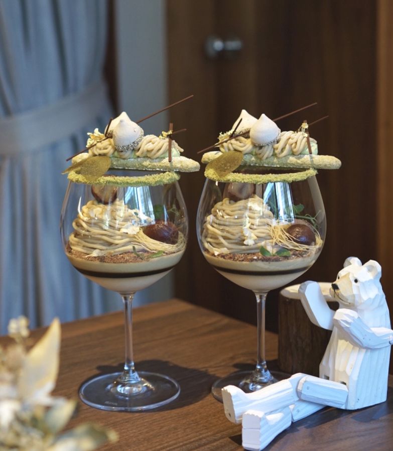 「大人の和栗パフェ」0000円　※現在は販売終了