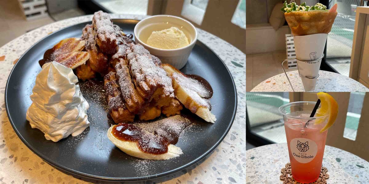 本駒込のカフェ「One Dhole」で揚げたてチュロスと焼きたてクレープを楽しむ
